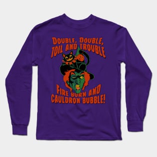 Halloween Witch retro design Long Sleeve T-Shirt